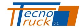 Logotipo de Tecnotruck S.L. en colores azul y naranja, diseño estilizado.