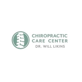 Logo of Chiropractic Care Center with a spine graphic and text: "Dr. Will Likins."