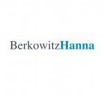 "Logo: Berkowitz Hanna in black and blue text on a white background."