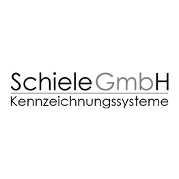 Logo der Schiele GmbH mit dem Text "Kennzeichnungssysteme".