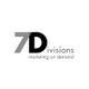 Logo mit "7 Divisions" und Text "Marketing on Demand" in Schwarz.
