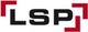 Logo mit schwarzem "LSP" und roten eckigen Klammern an den Ecken.