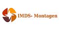 Logo mit orangen und braunen Blättern und dem Text "IMDS-Montagen".