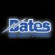 "Bates Electric logo with a lightning bolt design on a black background."