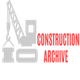 Logo with a grey crane and building outline, red text: "建筑工地" (Construction Site).
