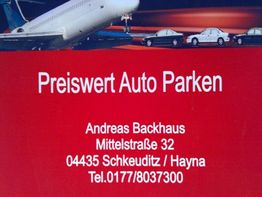 Preiswertes Parken Werbung mit Flugzeug und Autos, Kontakt: Andreas Backhaus, Schkeuditz.