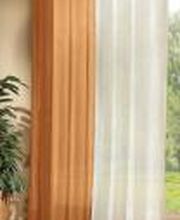 Set, 2 Teile, Gardine unifarben Ösen