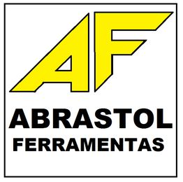 Logotipo com "AF" em amarelo e preto, escrito "Abrastol Ferramentas" abaixo.