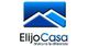 Logo de ElijoCasa con dos picos azules y texto "Marca tu la diferencia".