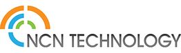 NCN Technology logo with colored arc design above the text.