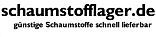 Logo mit Text "schaumstofflager.de - günstige Schaumstoffe schnell lieferbar".