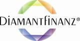 Logo von "Diamantfinanz" mit farbigem, sechseckigem Ring.