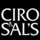 "Logo with text 'Ciro & Sal's' in white on a black background."
