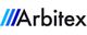 Logo mit dem Text "Arbitex" und einem blauen Dreifachstreifen links.