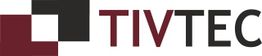 Logo mit schwarz-rotem Quadrat und Schriftzug "TIVTEC".