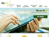 Hands using a tablet with "We are PA" and "Pay Now" button on a website.