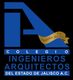 Logo del Colegio de Ingenieros Arquitectos del Estado de Jalisco A.C., con cinta dorada.