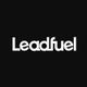 Witte tekst 'Leadfuel' op zwarte achtergrond.