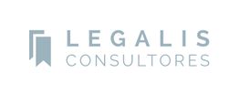 Logo de Legalis Consultores con icono de listón azul y texto en mayúsculas.