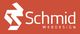 Logo von Schmid Webdesign auf rotem Hintergrund.