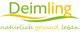 Logo mit Schriftzug "Deimling, natürlich gesund leben" in Grün und Gelb auf weißem Hintergrund.