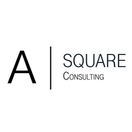 Logo mit Text "A SQUARE Consulting" auf weißem Hintergrund.