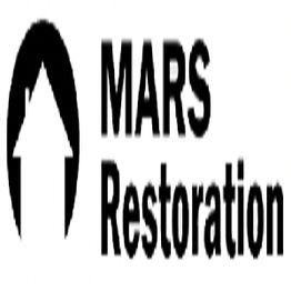 Logo with a house icon and text: "MARS Restoration".