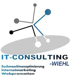 Logo von IT-Consulting Wiehl mit Slogans zu Suchmaschinenoptimierung, Internetmarketing, Webpromotion.