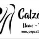 Q&P Calzature: scarpa col tacco, testo "Uomo - Donna", sito web www.pepcalzature.it