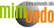 Logo mit Text "mimundo", daneben URL "www.mimundo.info" auf grauem Kreis.