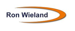 Logo zeigt den Namen "Ron Wieland" mit einem orangen geschwungenen Streifen daneben.