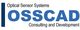 Logo mit Text: "Optical Sensor Systems OSSCAD Consulting and Development".
