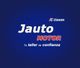 Texto promocional "Jauto Motor, tu taller de confianza" sobre fondo azul.