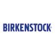 Logotipo da Birkenstock em letras azuis sobre fundo branco.
