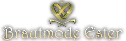 Logo von Brautmode Ester mit goldenem Herzsymbol und elegantem Schriftzug.