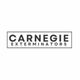 "Logo reads: Carnegie Exterminators in bold text inside a rectangular outline."