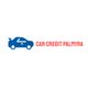 Blue car icon and red text "Car Credit Palmyra" on white background.