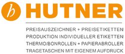 Logo von Hutner: Preisetiketten, Etikettenproduktion, Thermorollen, Papierabroller, Tragetaschen.