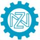 Blaues Zahnrad-Symbol mit dem stilisierten Buchstaben "NZ" in der Mitte.