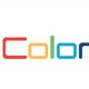 Logo con fiore multicolore, lampadina LED al centro, scritta "Color led" in caratteri colorati.