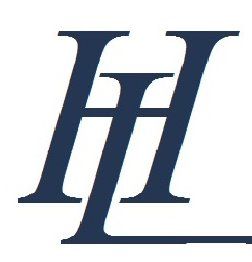 Blaue Buchstaben "HL" auf weißem Hintergrund in serifenbetonter Schrift.