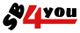 Logo mit schwarzem "SB", roter "4" und schwarzem "you".