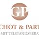 Logo von Gruchot & Partner, die Mittelstandsberater, mit den Initialen GP in einem Kreis.