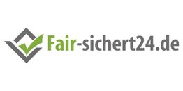 Logo von Fair-sichert24.de mit grünem Häkchen und grauem Schriftzug.