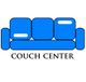 Blaues Sofa-Logo mit Text "Couch Center" darunter.