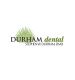 Logo for Durham Dental with a green leaf design and text "Stephen W. Durham, DMD".