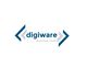 Logo mit blau-grauem Text "digiware Business Tools" und blauen Pfeilen links und rechts.