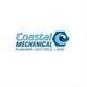 Logo of "Coastal Mechanical" with text: Plumbing, Electrical, HVAC, alongside a wave icon.