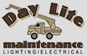 Logo: "Day Lite Maintenance" with a truck, and "Lighting/Electrical" text below.
