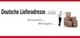 Banner mit Text "Deutsche Lieferadresse.com" und einem Mann neben gestapelten Kartons.